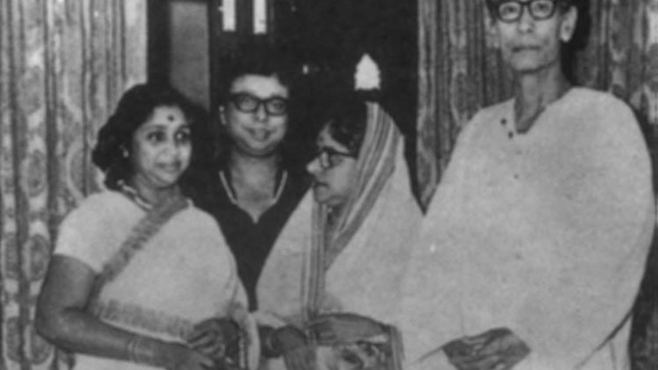 Bhosle married Rahul Dev Burman in 1980 after a protracted romance despite vehement opposition from Rahul's mother to their relationship.