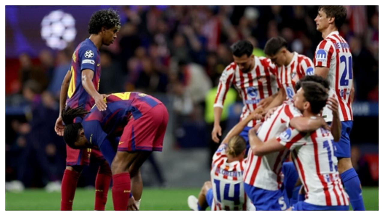 UCL: Atletico Madrid reach semis despite losing 1-2 to Barcelona