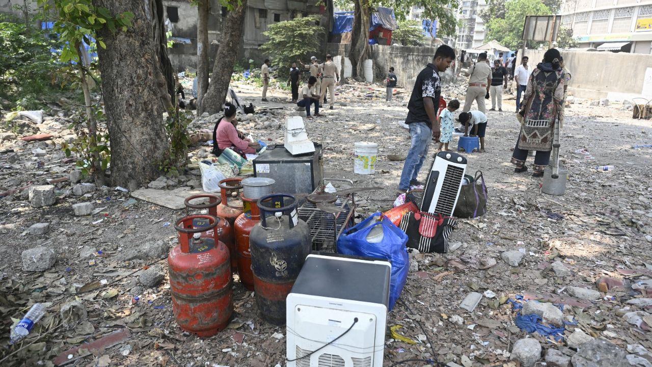 According to officials, the fire was limited to around seven to eight hutments comprising ground-plus-partly one and two-storey structures