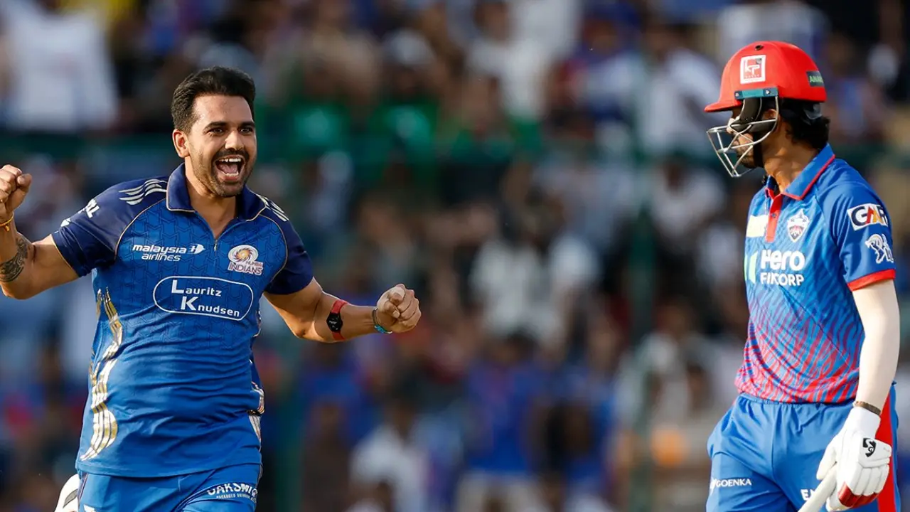 KL Rahul departs early as DC reach 73 runs in 10 overs against MI