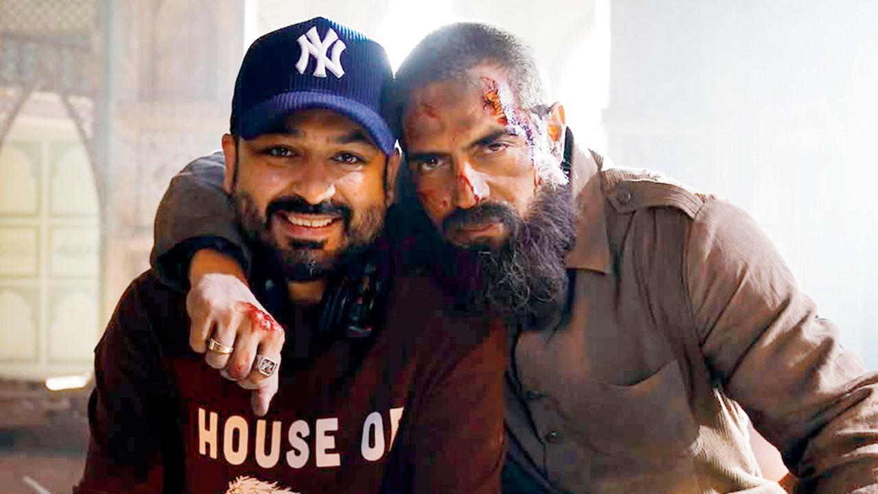 Aditya Dhar and Arjun Rampal. Pic/Instagram