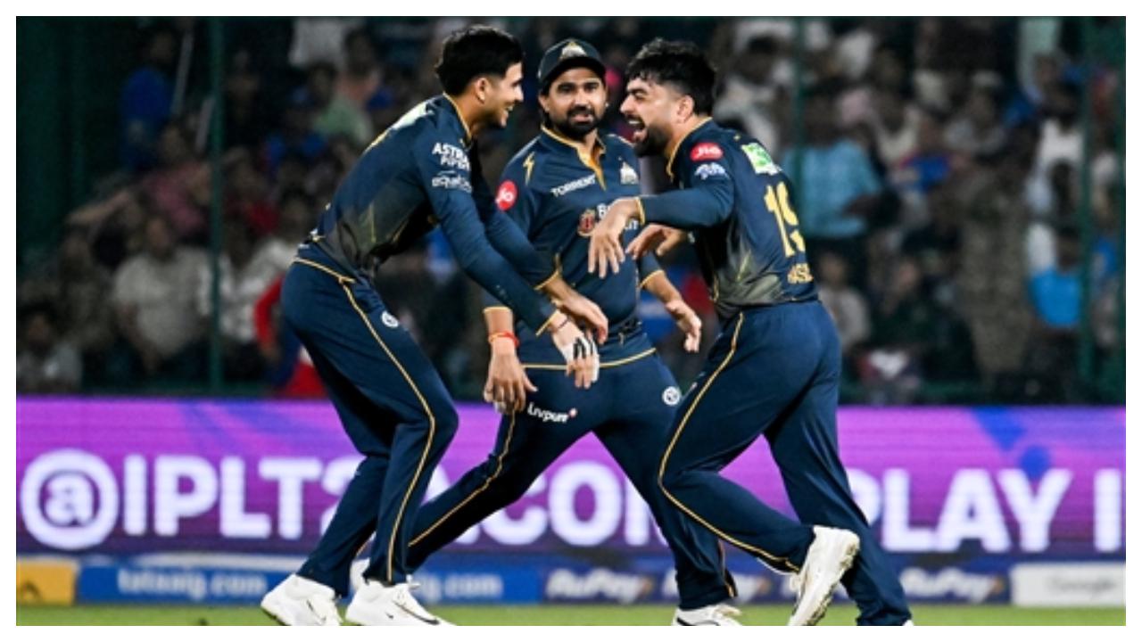 The Gujarat Titans defeated the Delhi Capitals by 1 run to get their first win of the season. DC needed 2 runs off 2 balls with David Miller on strike. However, a dot ball and a run-out on the next ball gave GT their first win of the season(Pic: AFP)