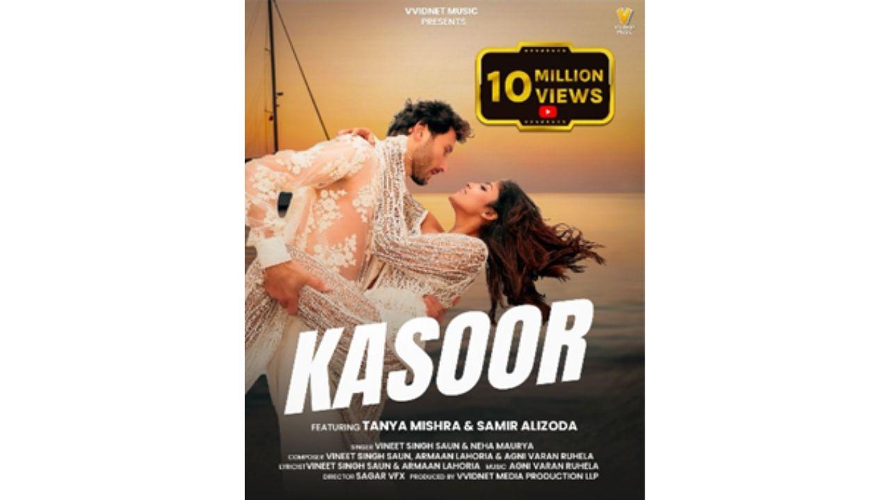 Tanya Mishra starrer Music Video “Kasoor” wins hearts; Crosses 10 million Views