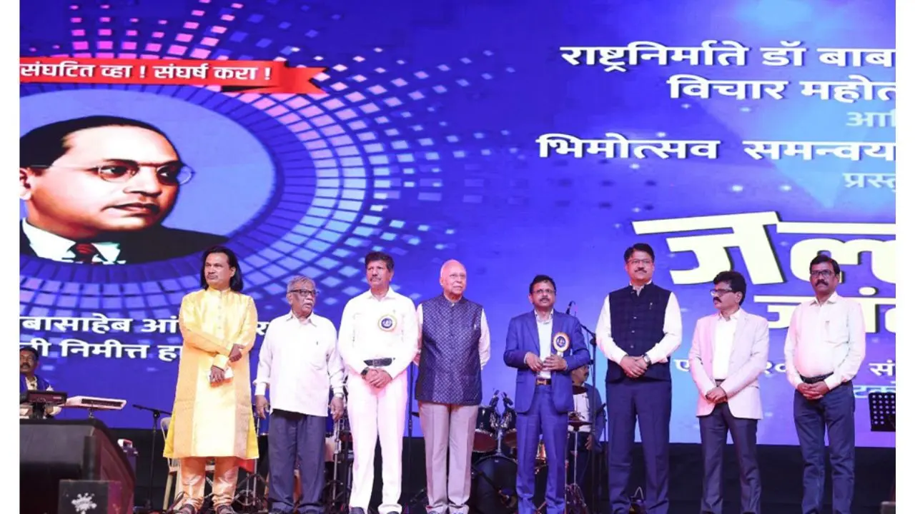 Epic Celebration Ignites 135th Birth Anniversary of Dr. B.R. Ambedkar in Ghatkopar with Massive Community Resonance