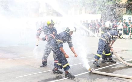 In a competition, the Fort Fire Station team was declared the overall best performer. Pic/BMC