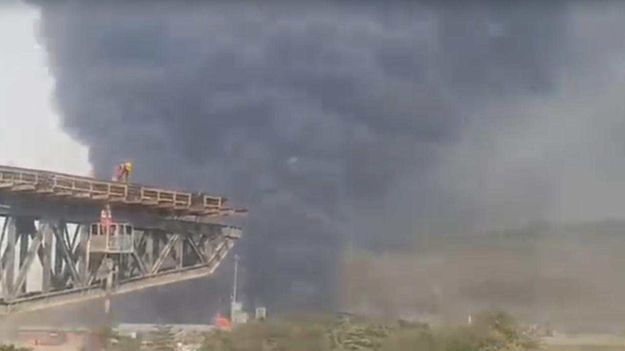 Officials said the fire erupted in a section of the facility where hazardous chemicals were stored, making the situation more dangerous and difficult to control