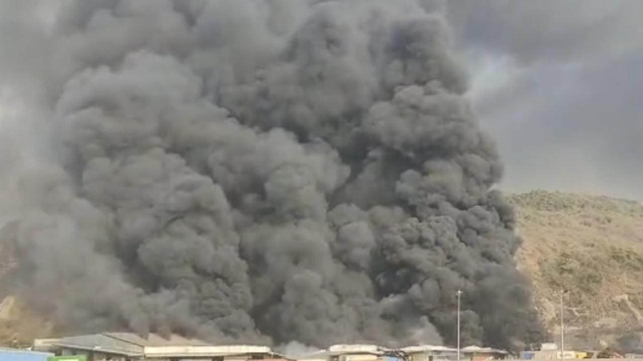 Fire engines from multiple agencies, including City and Industrial Development Corporation, Panvel Municipal Corporation and JNPA, rushed to the spot soon after the alarm was raised