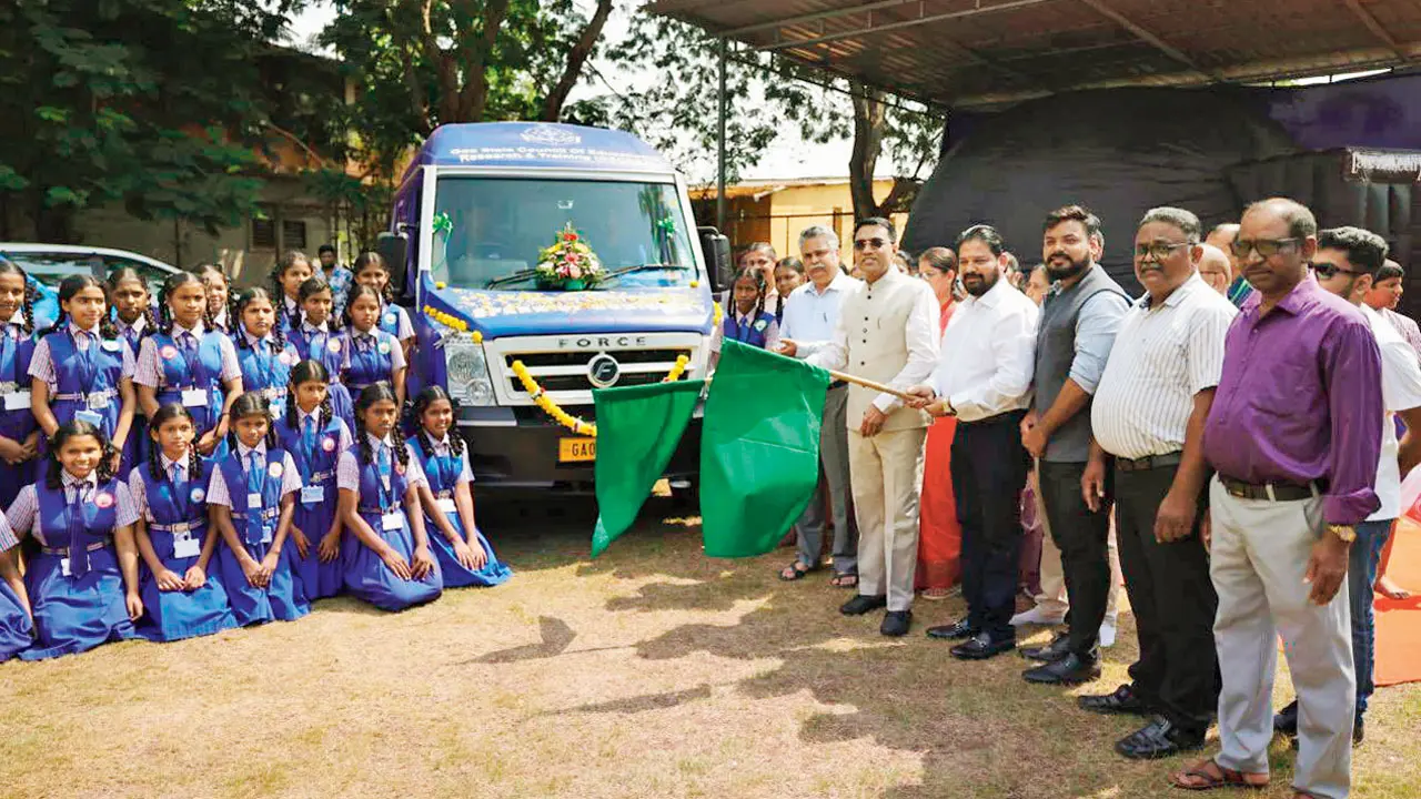 El planetario móvil de Goa promueve el pensamiento científico en los estudiantes