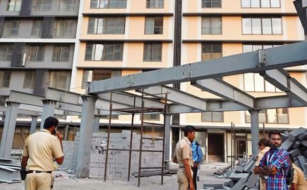 The construction site where the incident occurred