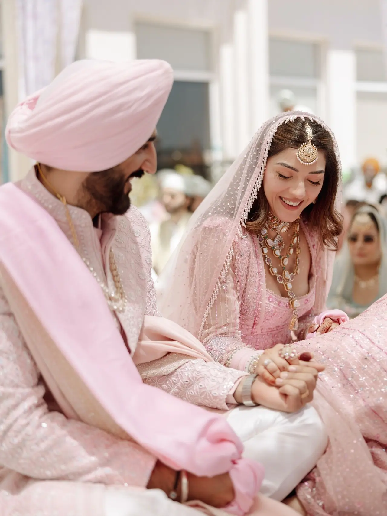 The couple got married in a traditional Punjabi wedding, however, the location is unknown.