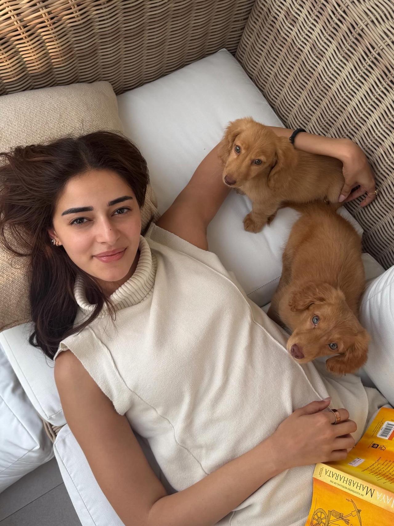 Ananya&rsquo;s moments with her pets, Honey and Lemon, are bright and full of life. Whether she&rsquo;s playing or cuddling, her affection shines through her expressions. She has another pet named Riot.