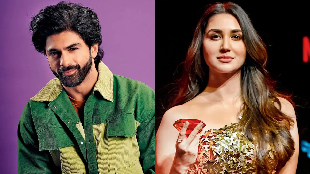 Taha Shah Badussha and Nikita Dutta star in the upcoming series. Pics/Instagram, AFP