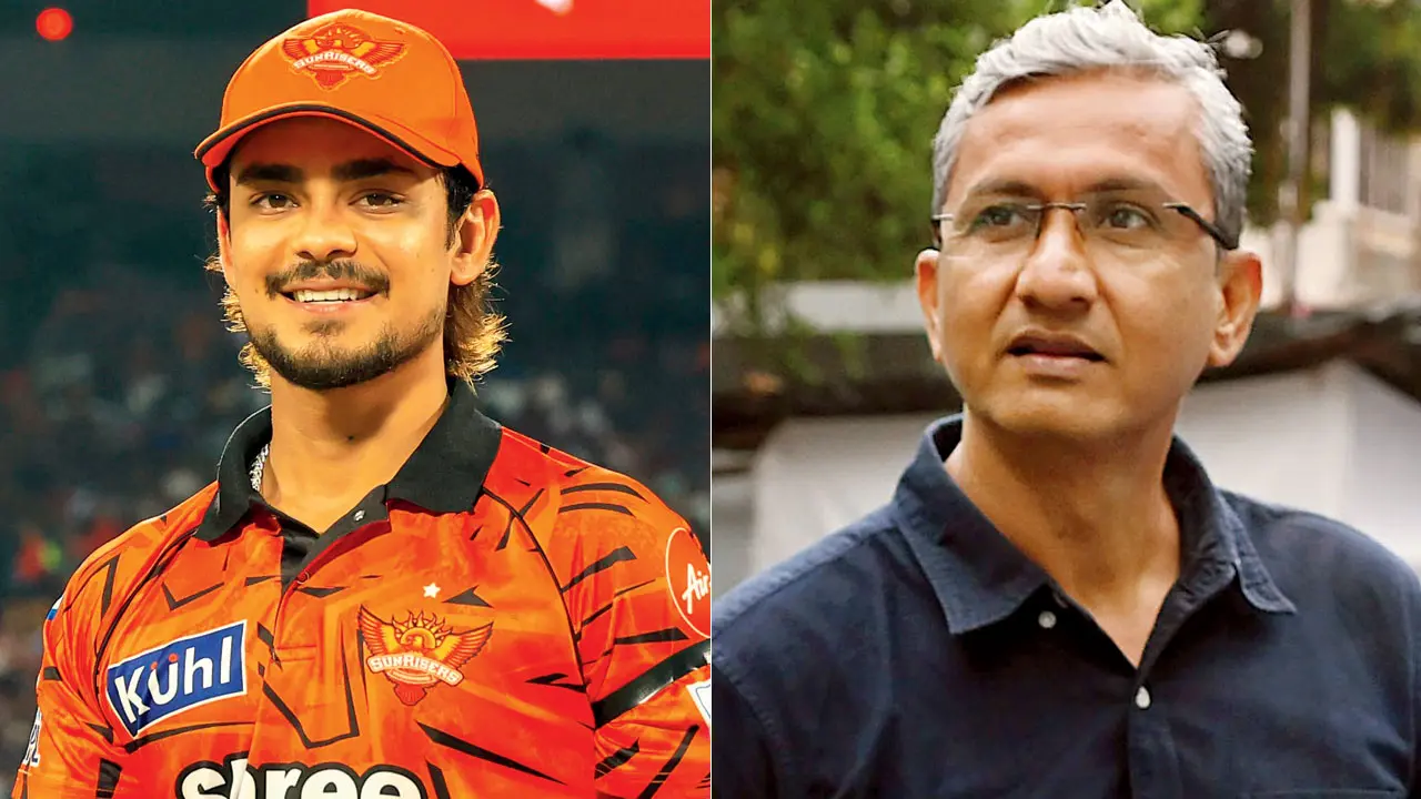 Ishan Kishan. Pic/IPL; (right) Sanjay Bangar. Pic/Atul Kamble