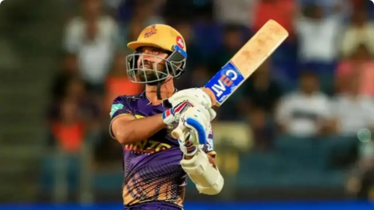 Having put to bat first, Kolkata Knight Riders' (KKR) skipper Ajinkya Rahane departed on 10 runs in 15 balls, including a maximum. Wicketkeeper-batsman Tim Seifert was dismissed on a three-ball duck (Pic: File Pic)