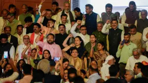 IN PHOTOS: NDA MPs protest as Lok Sabha rejects Women's Reservation Bill