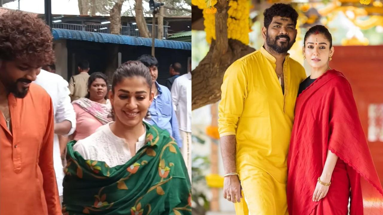 Nayanthara accompanies Vignesh Shivan at Tirumala temple before LIK release