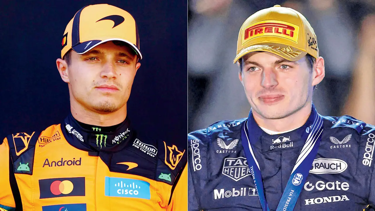 Lando Norris and Max Verstappen