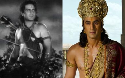 Prithviraj Kapoor and Ranbir Kapoor