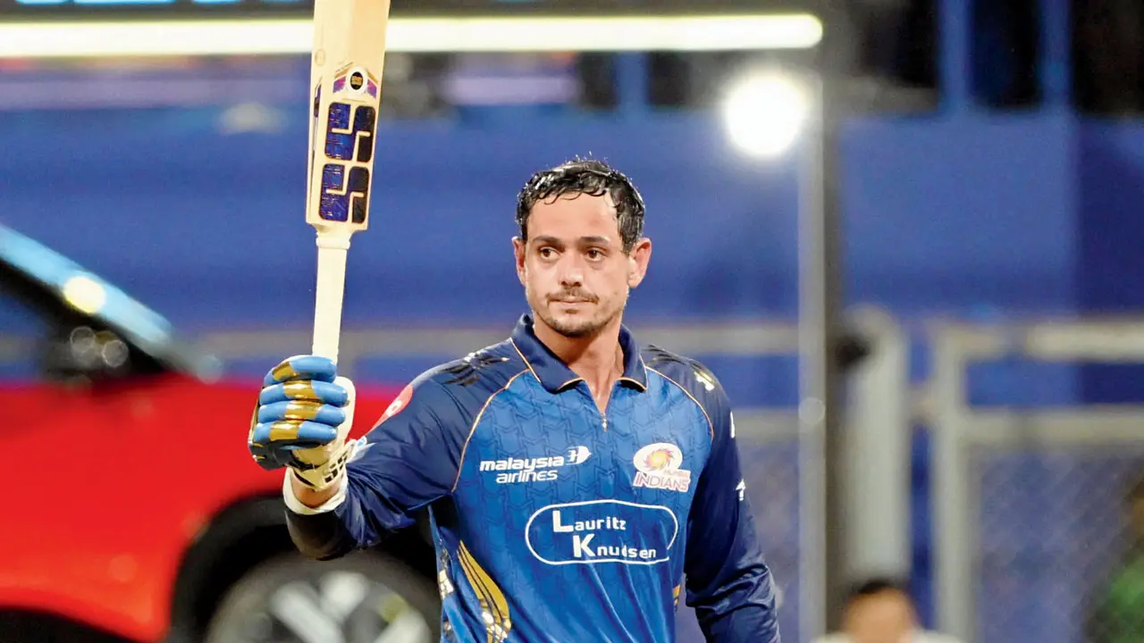 MI's Quinton de Kock smashes ton in his first appearance in ongoing edition