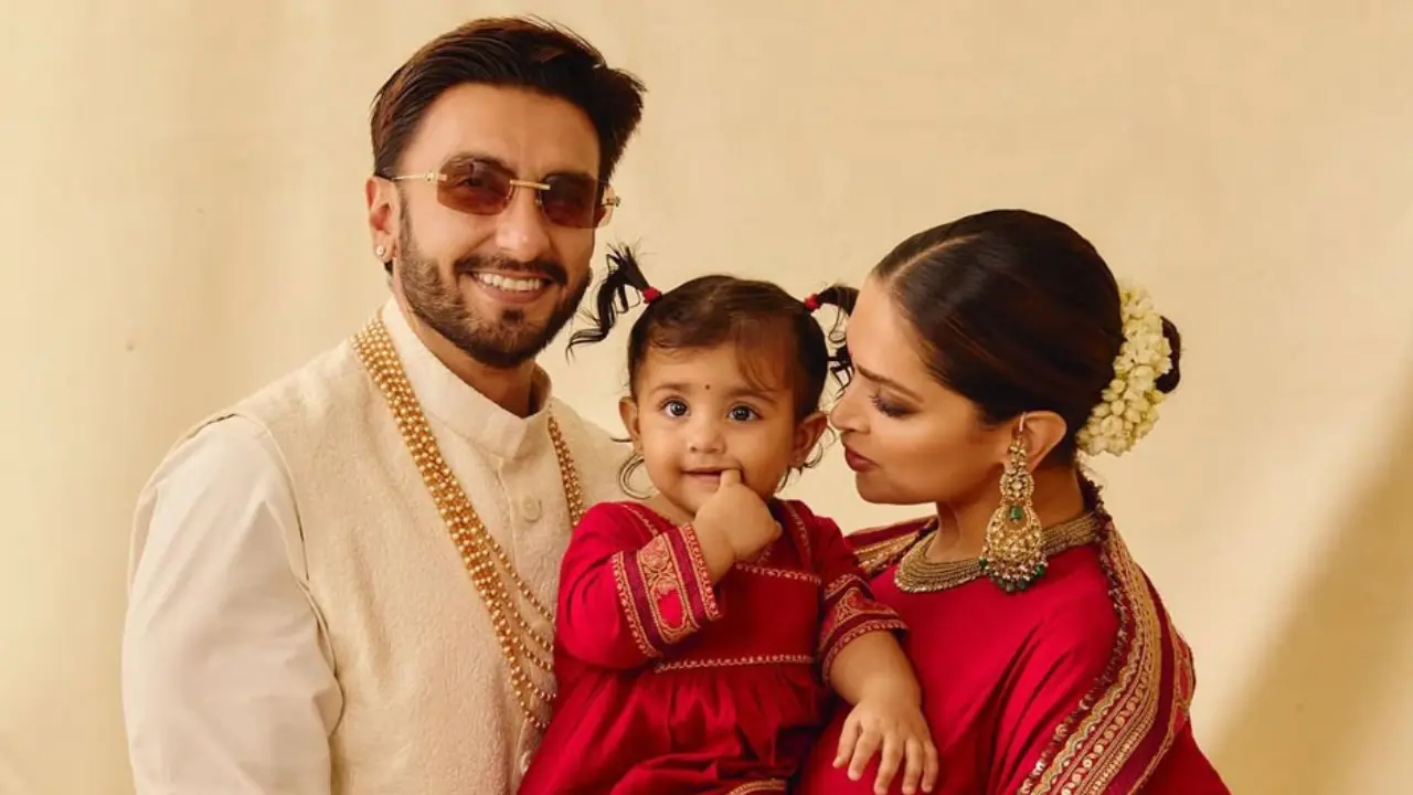 Ranveer Singh and Deepika Padukone with Dua