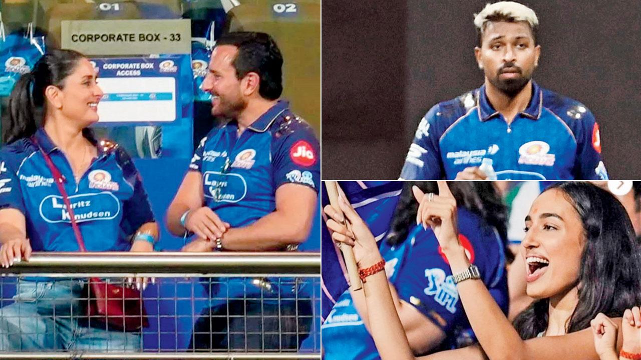 Kareena Kapoor and Saif Ali Khan; Hardik Pandya; Mahieka Sharma