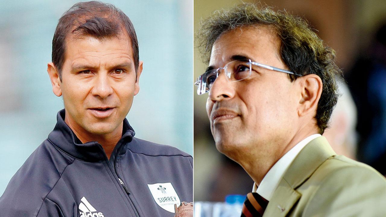 Vikram Solanki and Harsha Bhogle