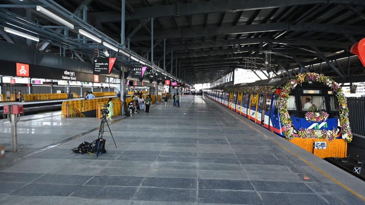 Officials say the new metro corridor is expected to ease congestion, particularly at the Dahisar toll plaza, by reducing dependency on road transport