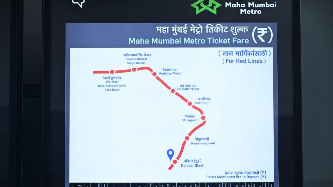 Phase I to connect Dahisar to Kashigaon. The first phase of the project, covering 4.7 kilometres, includes four stations—Dahisar (East), Pandurangwadi, Miragaon, and Kashigaon