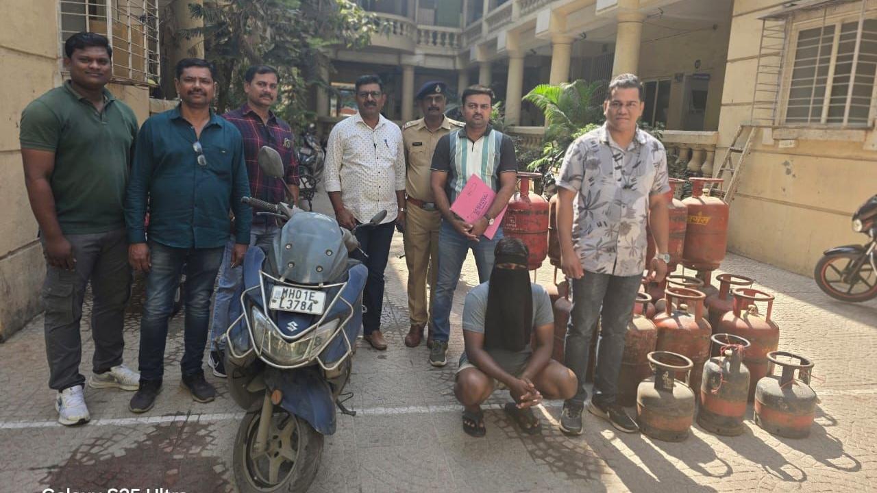 Powai cops nab LPG thief, recover 45 stolen cylinders and 3 motorcycles