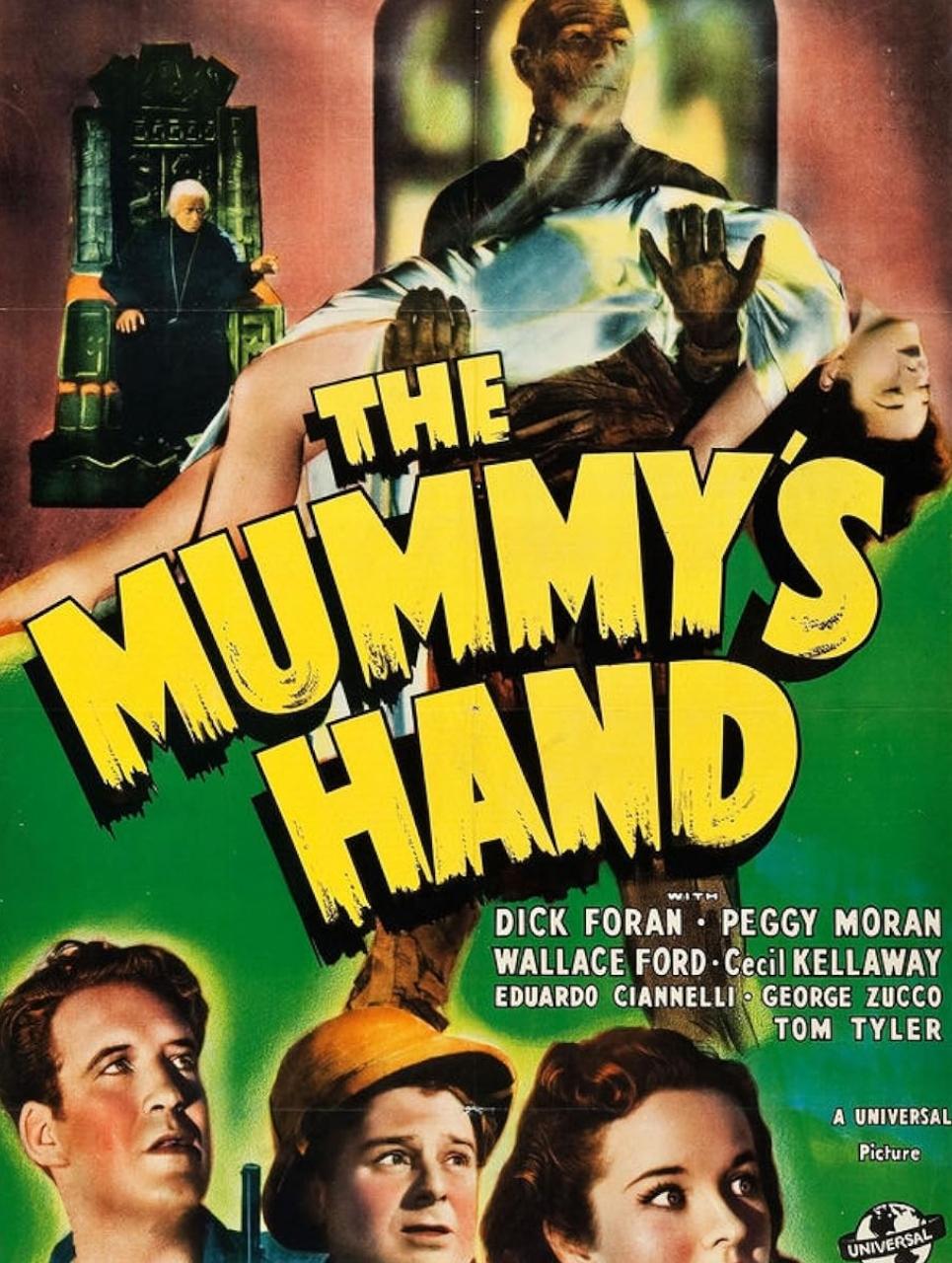 The Mummy&rsquo;s Hand (1940)
The story follows two archaeologists who discover the tomb of the ancient mummy Kharis while searching for the lost tomb of Princess Ananka. When a sacred scroll is used, it brings the mummy back to life.