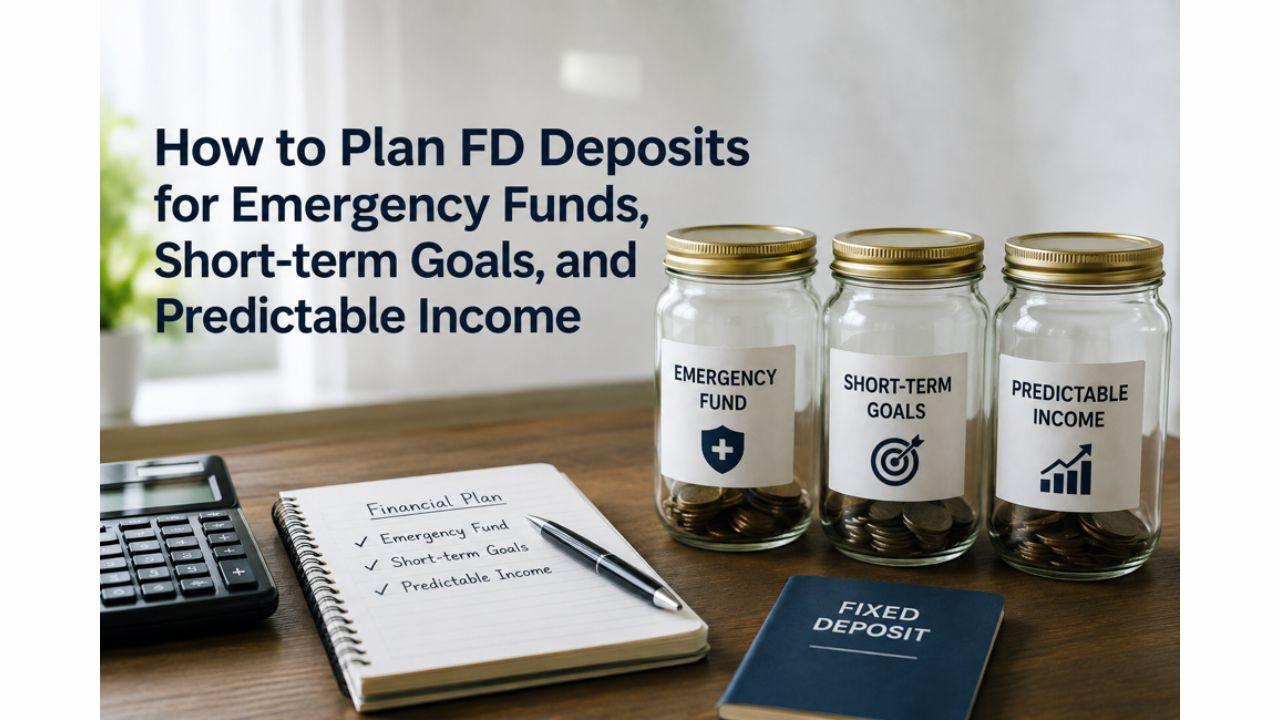 How to Plan FD Deposits for Emergency Funds, Short-term Goals, and Predictable Income Fixed Deposit.