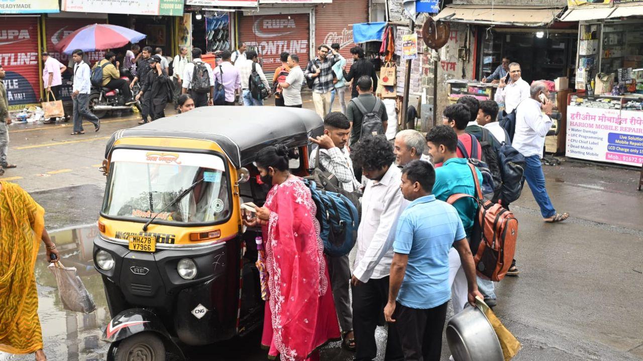 Lesser frequency of meter-based auto-rickshaws forced passengers to wait longer or opt for shared autos Lesser frequency of meter-based auto-rickshaws forced passengers to wait longer or opt for shared autos
