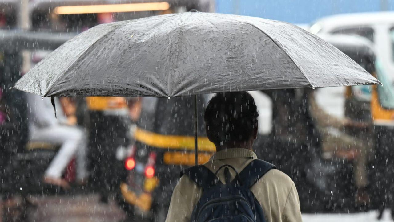 As per IMD, Mumbai is expected to witness a cloudy sky with the possibility of light to moderate rain across the city and suburbs throughout the day As per IMD, Mumbai is expected to witness a cloudy sky with the possibility of light to moderate rain across the city and suburbs throughout the day