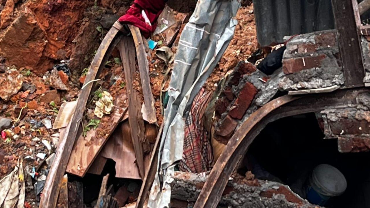 Rescue teams continue to search the affected area for people who may be trapped under the debris. Further updates on the number of people rescued, injured or confirmed dead are awaited (Pic/Sayyed Sameer Abedi)