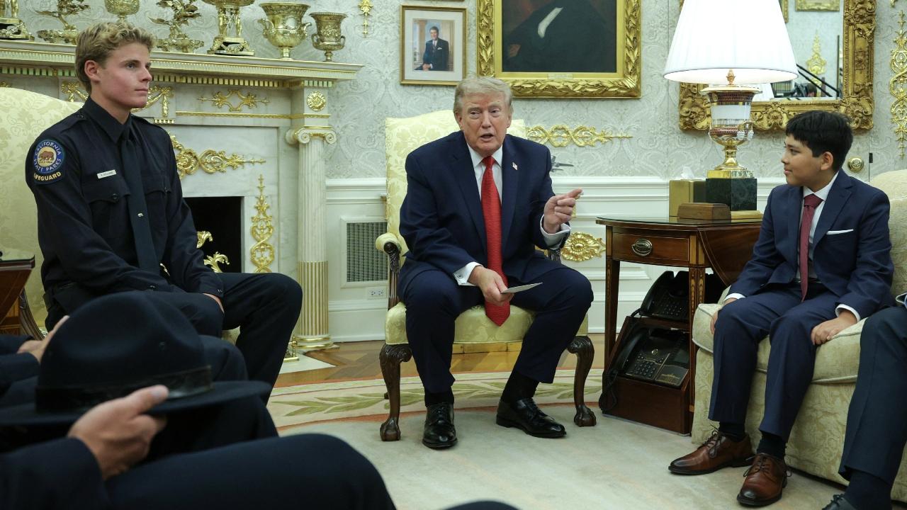 The rescue attracted wide attention because of the violent waves. Trump said he had watched footage of it repeatedly. The rescue attracted wide attention because of the violent waves. Trump said he had watched footage of it repeatedly.