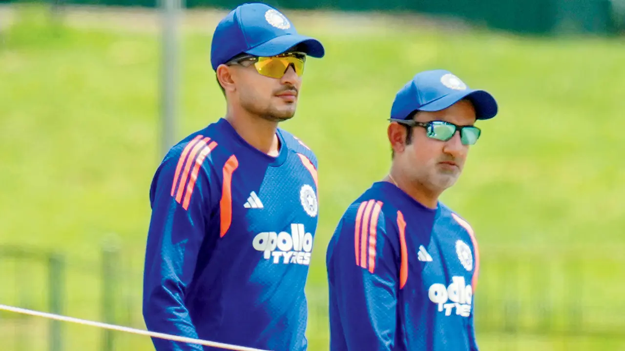 IND vs SL 2nd Test: Team India eye full marks in SSC India captain Shubman Gill (left) and head coach Gautam Gambhir in Colombo on Saturday. PIC/PTI