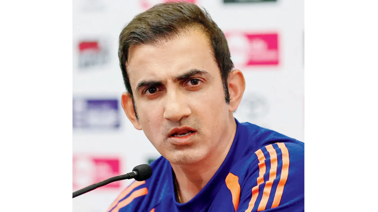 IND vs SL Tests: Sri Lanka's head coach heaps praise on Gautam Gambhir Gautam Gambhir. Pic/BCCI