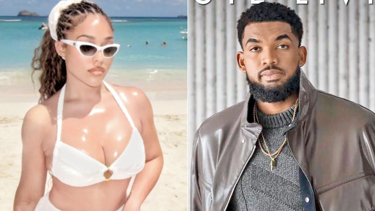 NBA ’26 champ Towns marries model Woods Jordyn Woods Pic/Woods’s Instagram; (right) Karl-Anthony Towns Pic/Towns’s Instagram