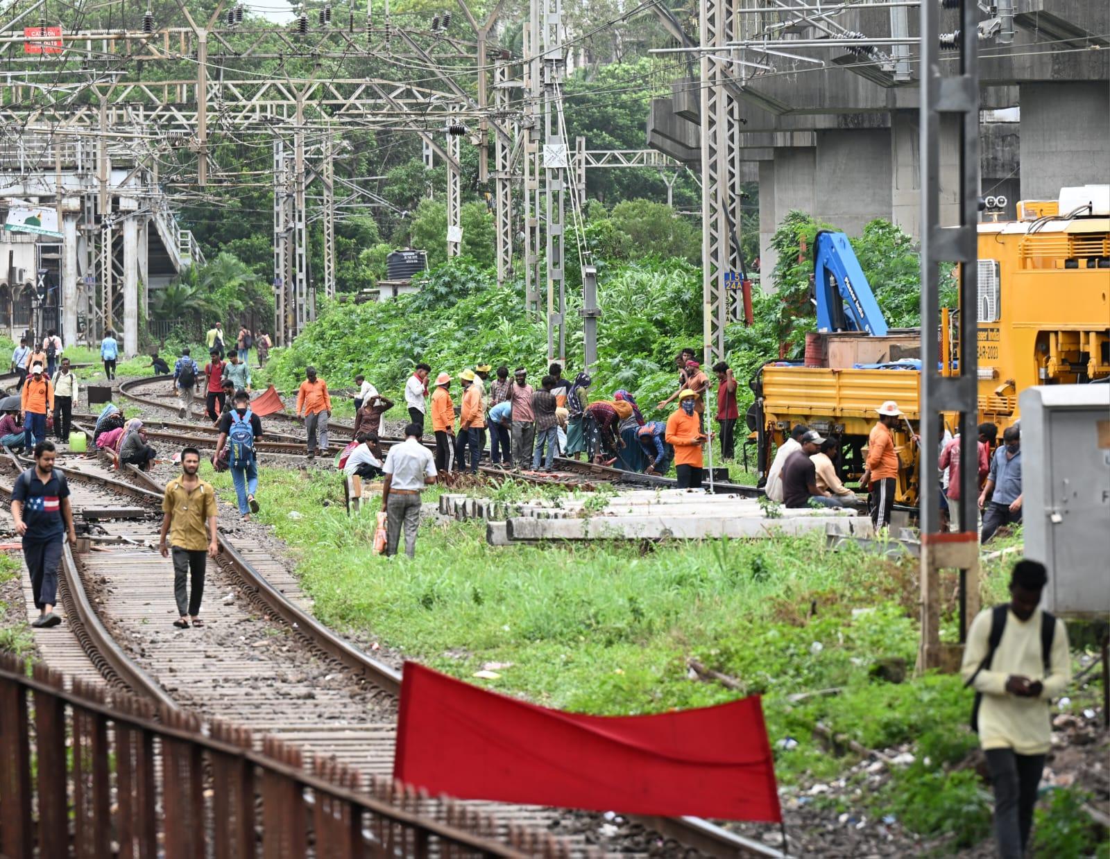During the block, DOWN Slow services departing CSMT between 10.48 am and 3.45 pm will be diverted to the DOWN Fast line between CSMT and Vidyavihar. These trains will halt at Byculla, Parel, Dadar, Matunga, Sion, and Kurla before being diverted back to the Slow line at Vidyavihar