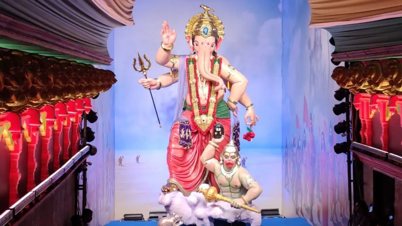 Mumbai Cha Raja celebrates 99 years with Pandharpur Wari-themed idol Mumbai Cha Raja 2025. File Pic