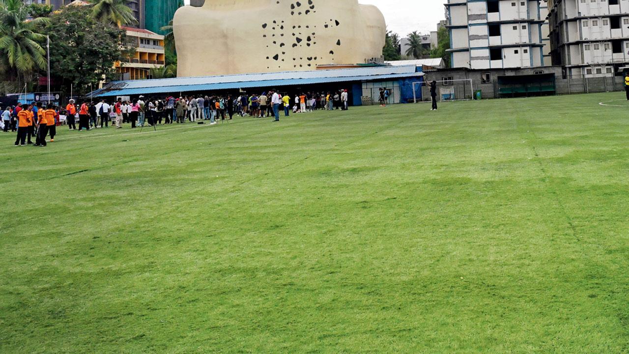 MFA scrambles for venues after Neville D’Souza ground setback The Neville D’Souza football ground in Bandra. File pic/Atul Kamble