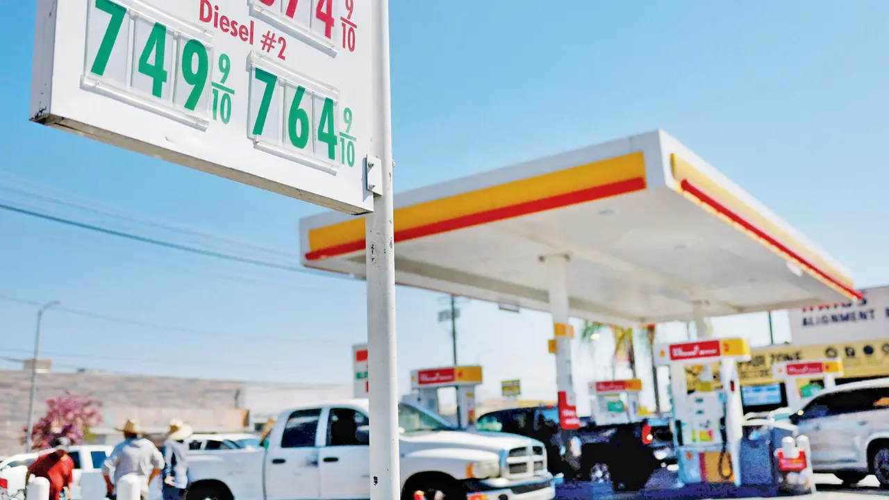 Pakistan Army chief Asim Munir to visit Tehran amid US-Iran peace efforts Diesel prices over $7 a gallon are displayed on a pump at a gas station in Los Angeles, California. Diesel prices in California have risen 30 cents in the last month, driven higher by disruptions tied to Iran. PIC/AFP
