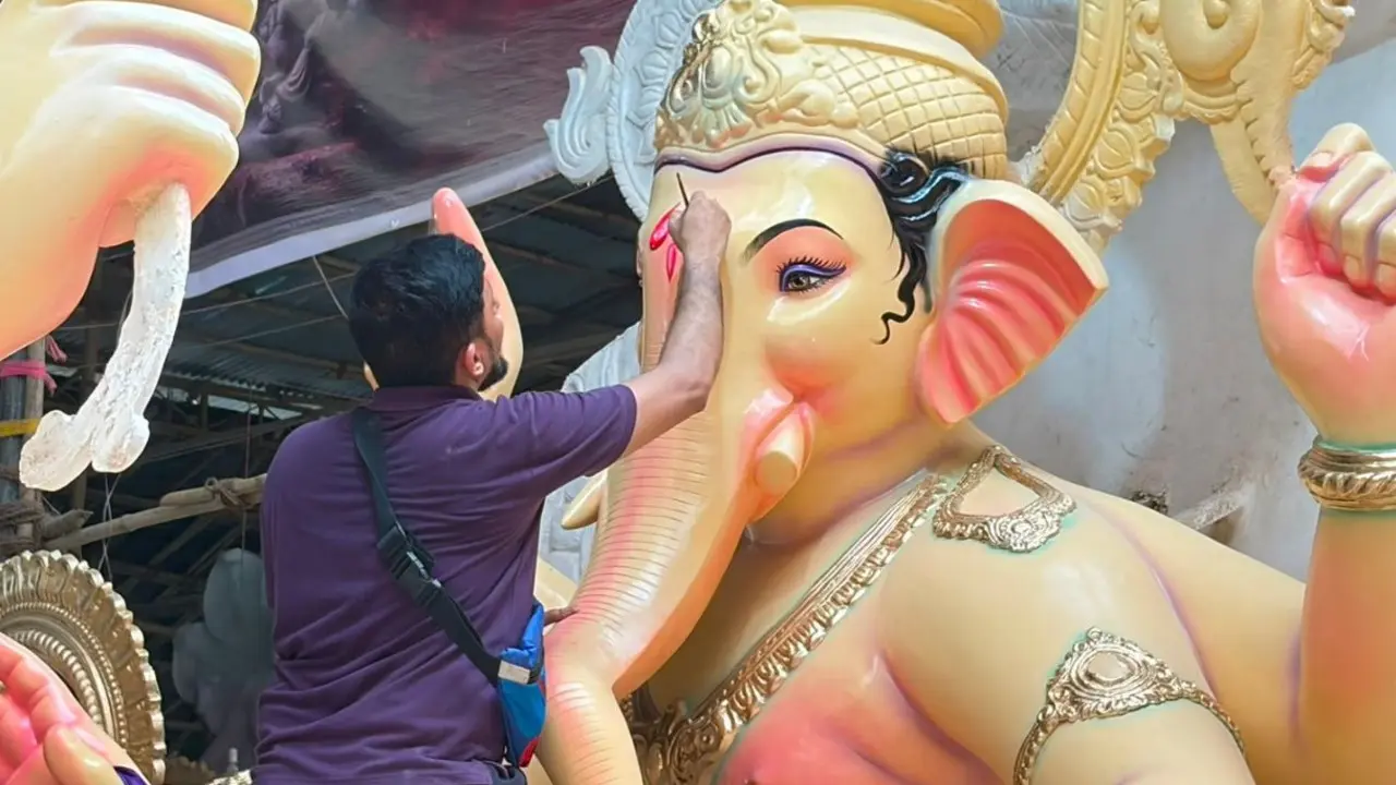 IN PHOTOS: Famous Ganpati idols take shape at Mumbai's Parel workshop Located in central Mumbai, the Parel workshop is known for its association with the making and preparation of several iconic Ganesh idols. (PICS/ ANUSHREE GAIKWAD)