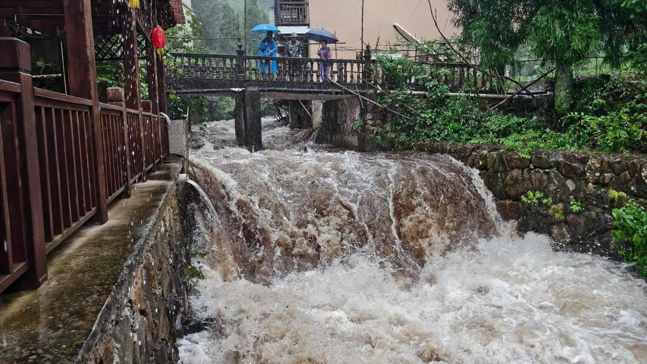 IN PHOTOS: Typhoon Dolphin hits China, triggers flooding and mass evacuations Authorities in China have evacuated hundreds of thousands of people along the country’s east coast after Typhoon Dolphin made landfall, bringing heavy rain and flooding, state media reported on Monday. (PICS/ AFP)