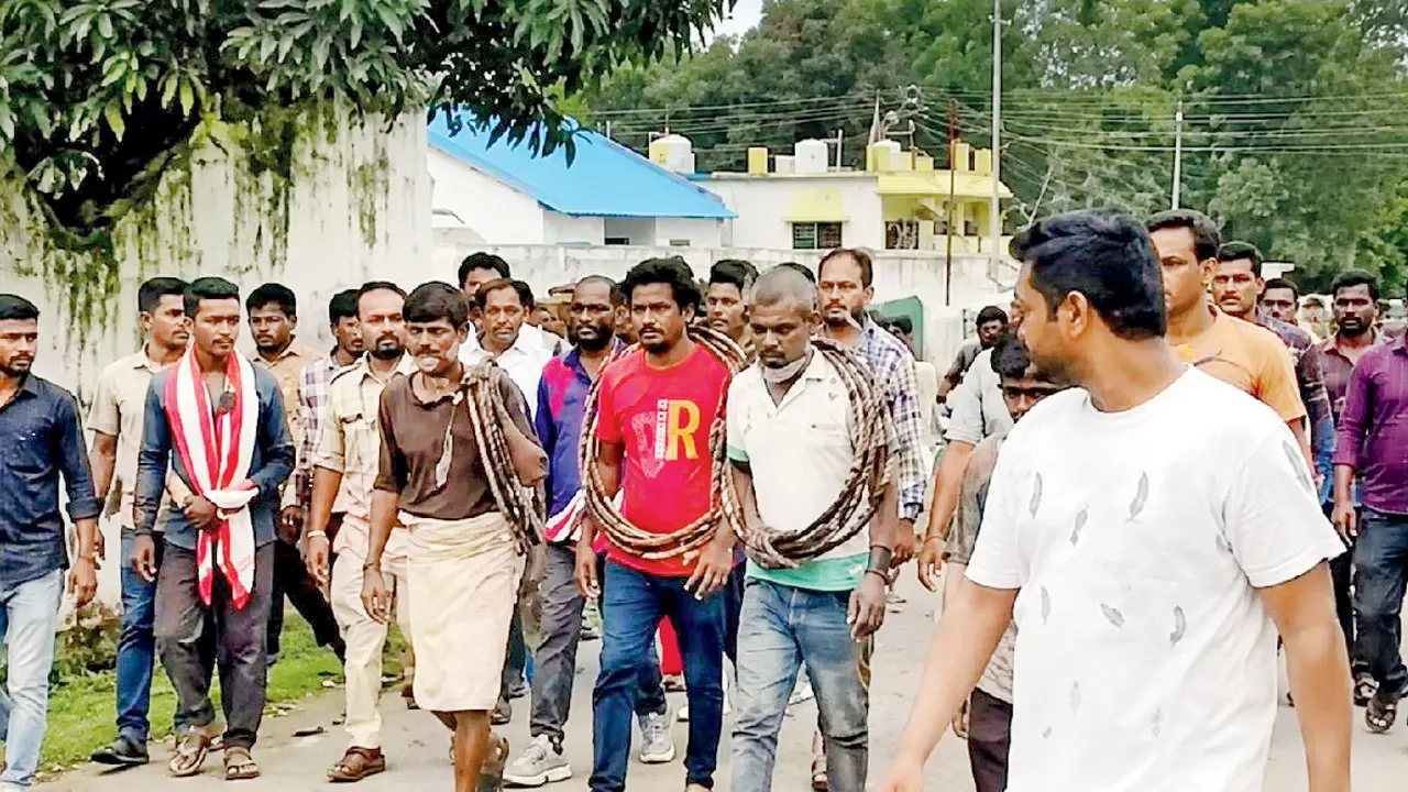 Three youths paraded, beaten over theft suspicion
