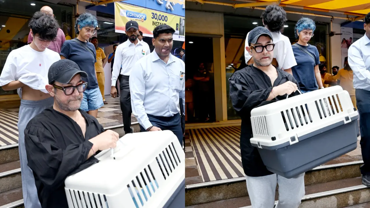 Aamir Khan, Kiran Rao look worried as son Azad cries outside pet clinic