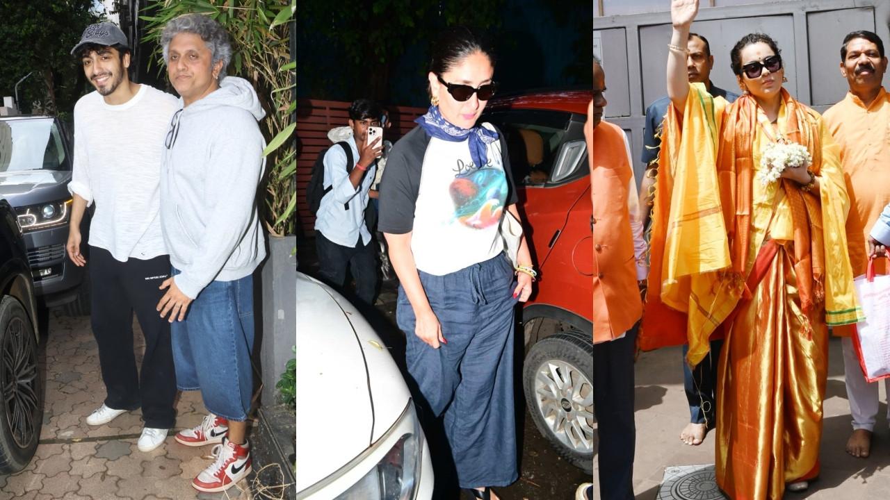 Spotted in the city: Ahaan Panday, Kareena Kapoor, Kangana Ranaut and more Spotted in the city (Pics/Yogen Shah)