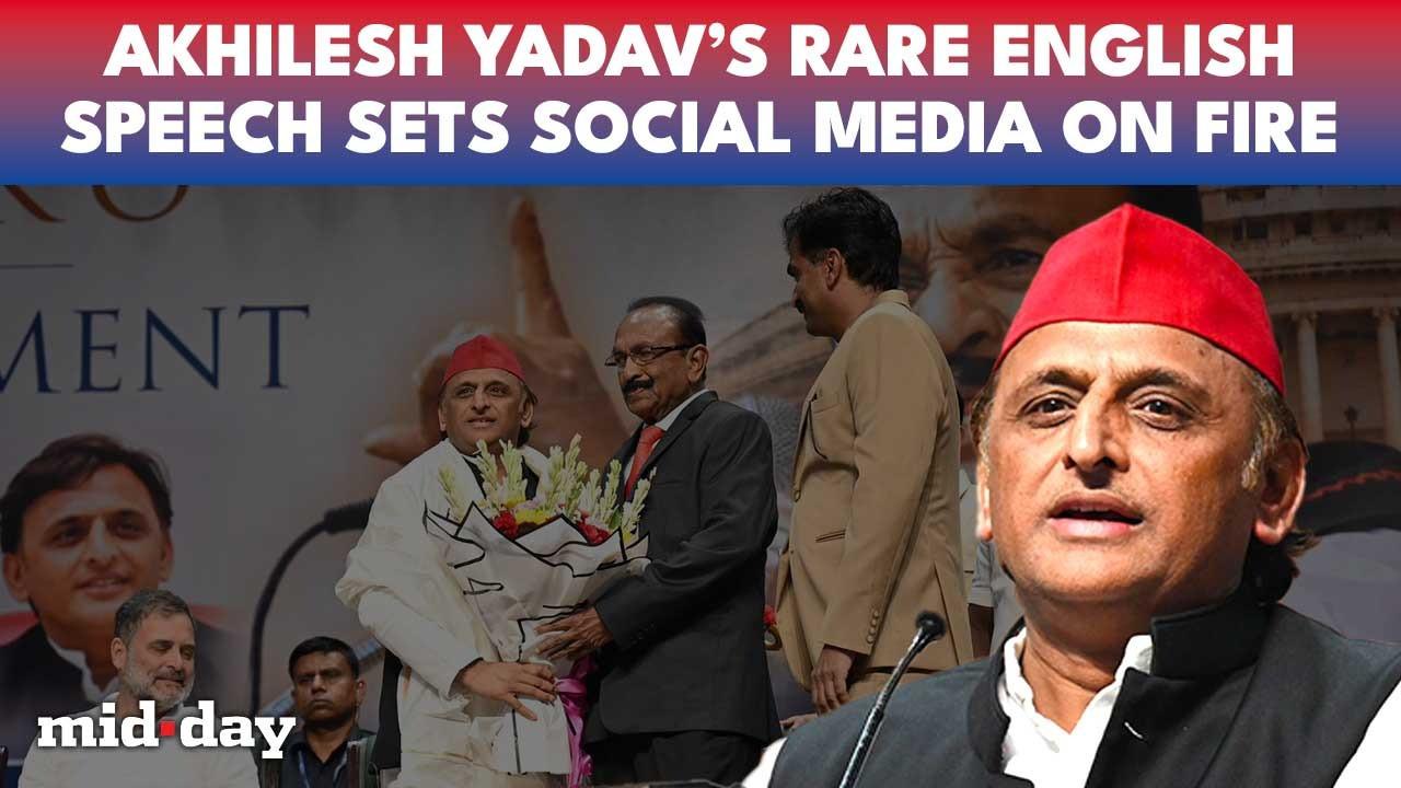 Watch: Akhilesh Yadav's viral English speech at Delhi event stuns audience