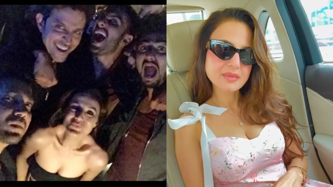 Ameesha Patel shares throwback with Hrithik Roshan, Ranveer Singh, Arjun Kapoor Ameesha Patel with Hrithik Roshan, Ranveer Singh and Arjun Kapoor. Pics via Instagram
