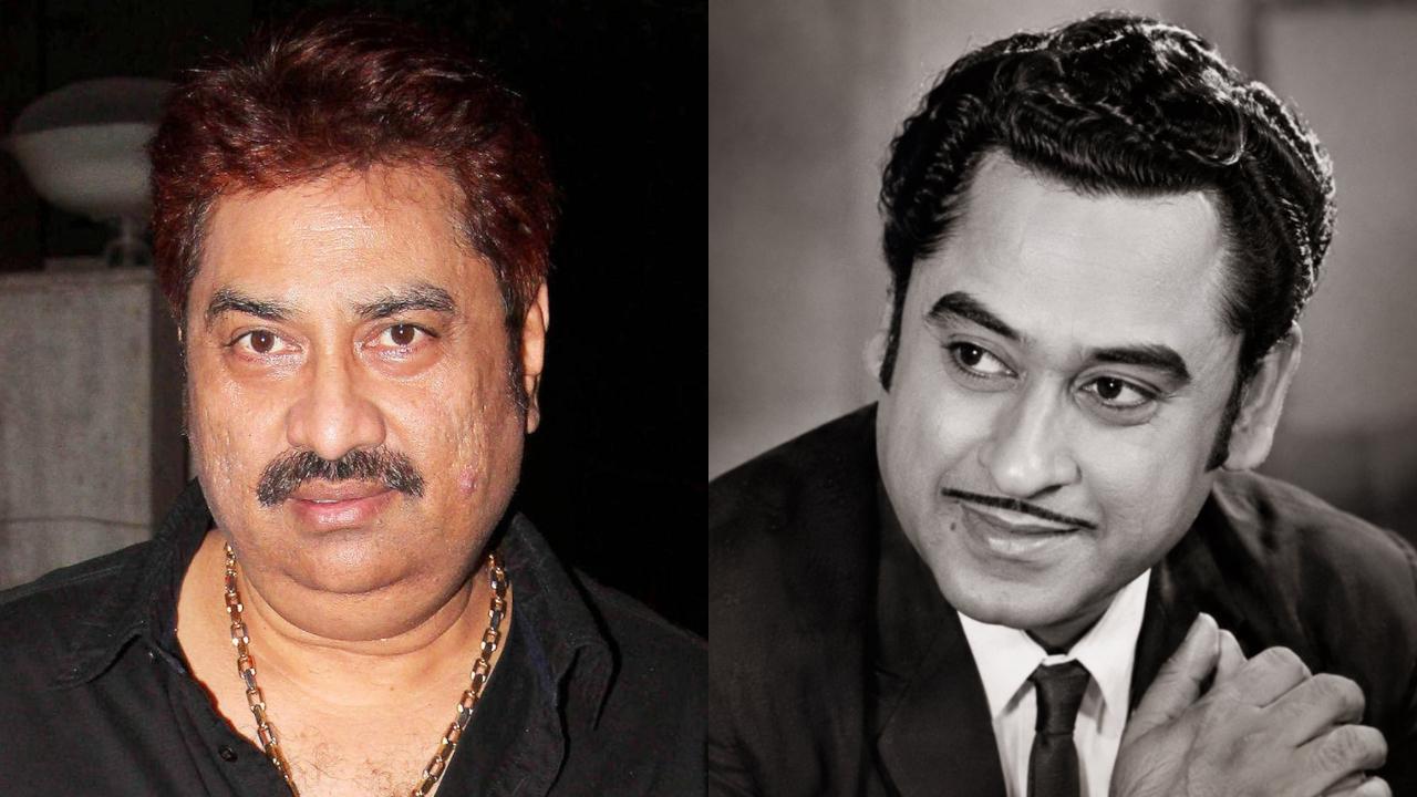 Kumar Sanu and Kishore Kumar. Pics via X and Instagram